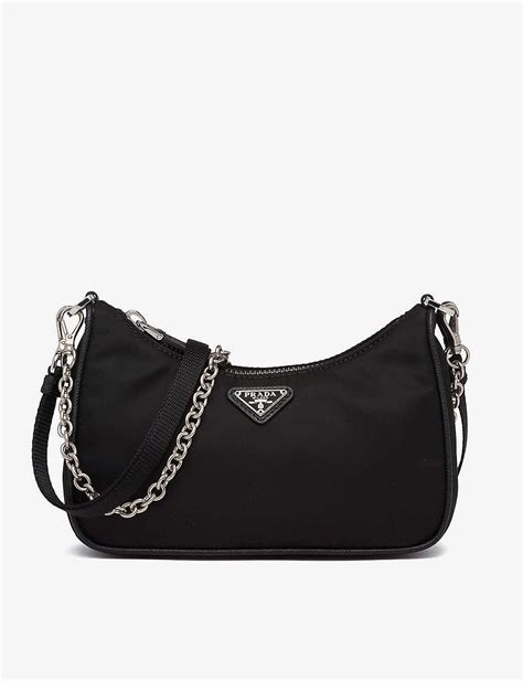 prada bags with chain|prada over shoulder bag.